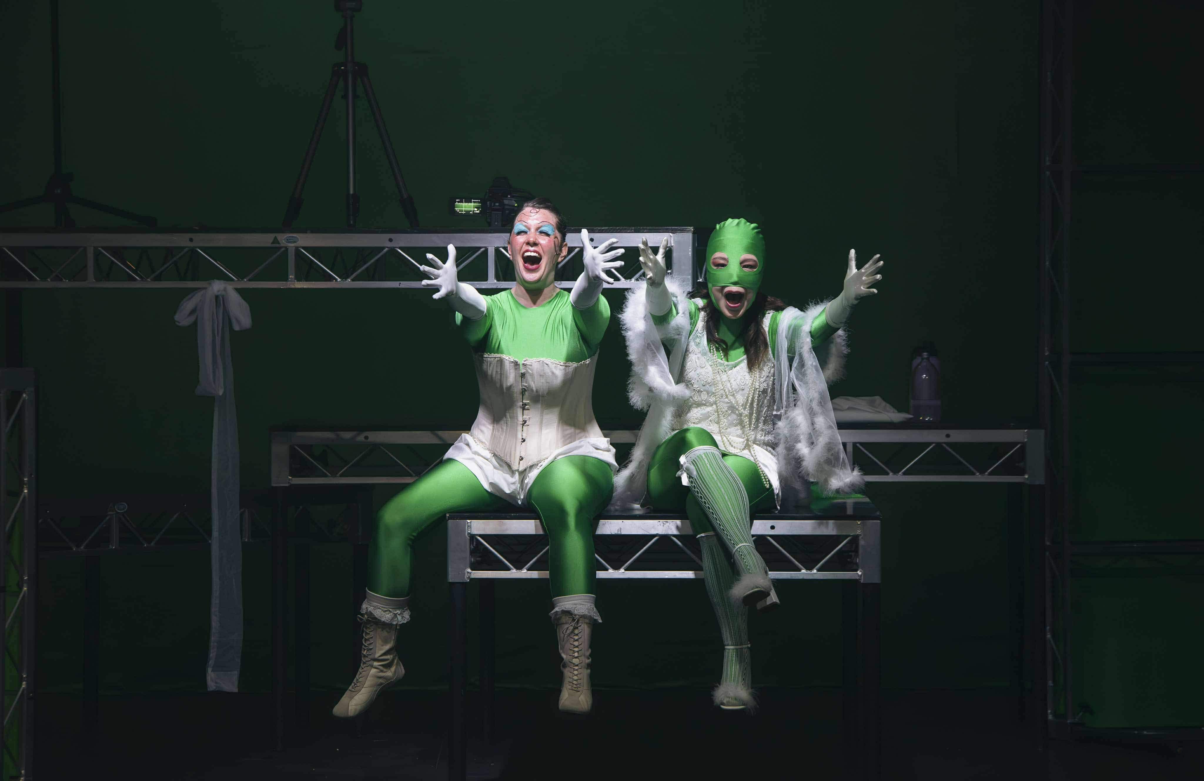 Maddie Johnston and Chelsey Catena in forever striptease