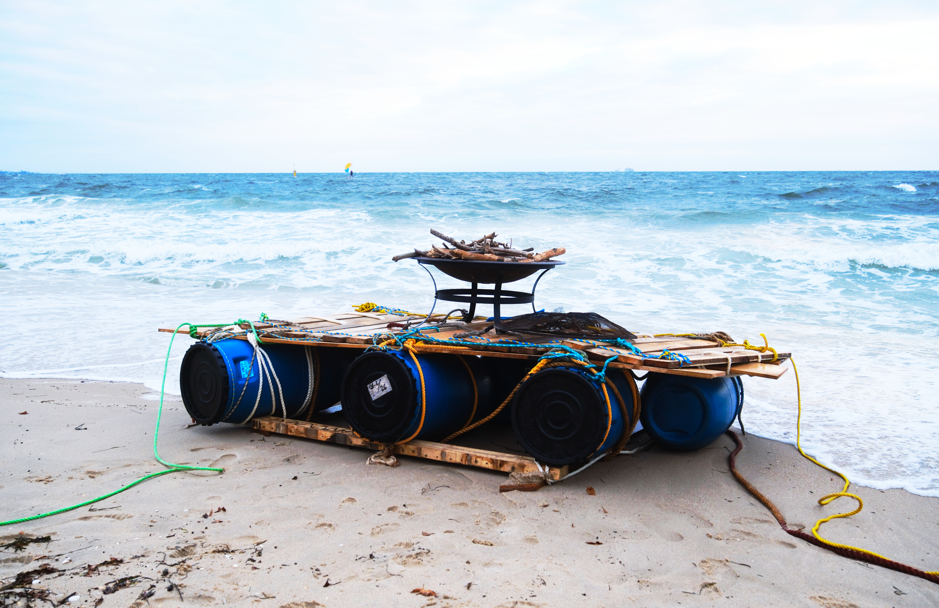 RAFTS thumbnail, a raft on a beach